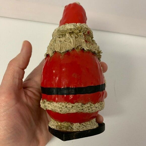 VTG Christmas Santa Gourd Handmade Signed HOZ OOAK - Picture 6 of 8